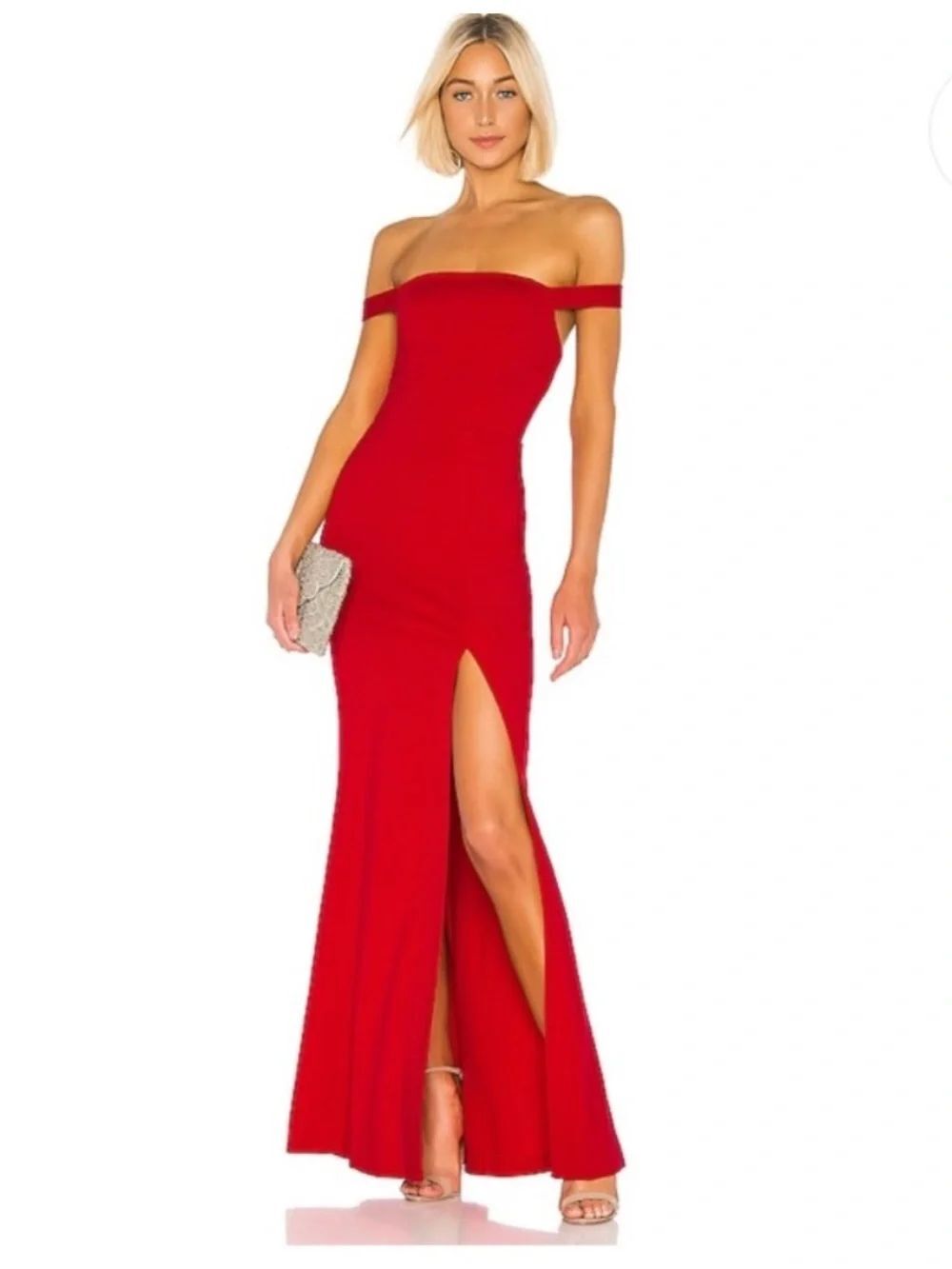 Lovers + Friends Caspian Gown in Fiery Red Size Medium